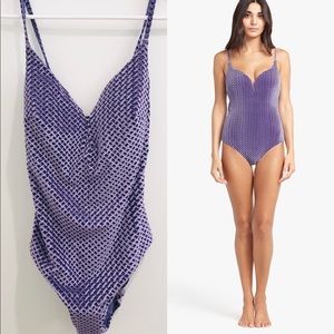 NEW ONIA gloria velvet one piece swimsuit